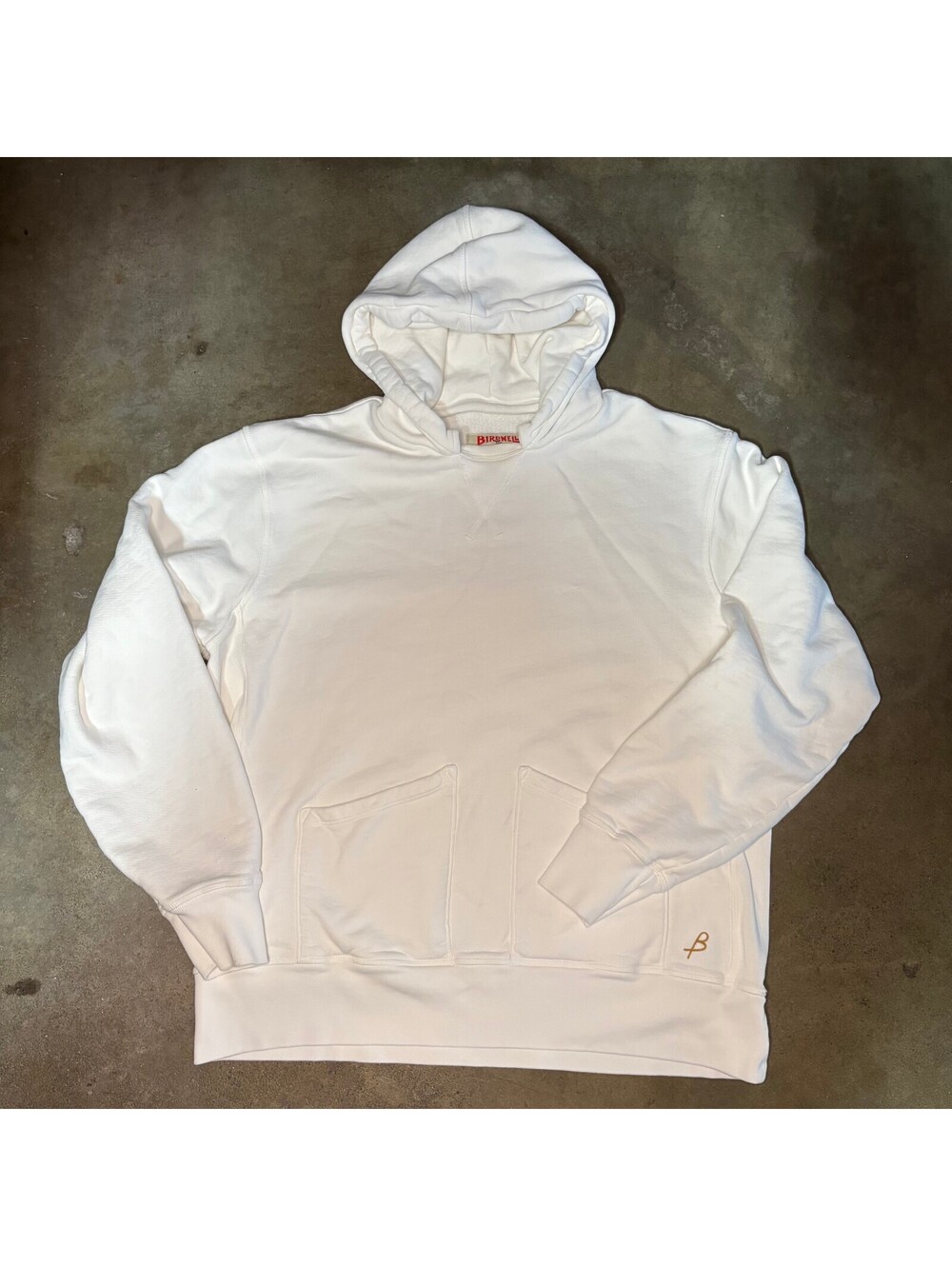 Birdwell Beach Britches Mens XL White Hoodie Sweatshirt Made in USA